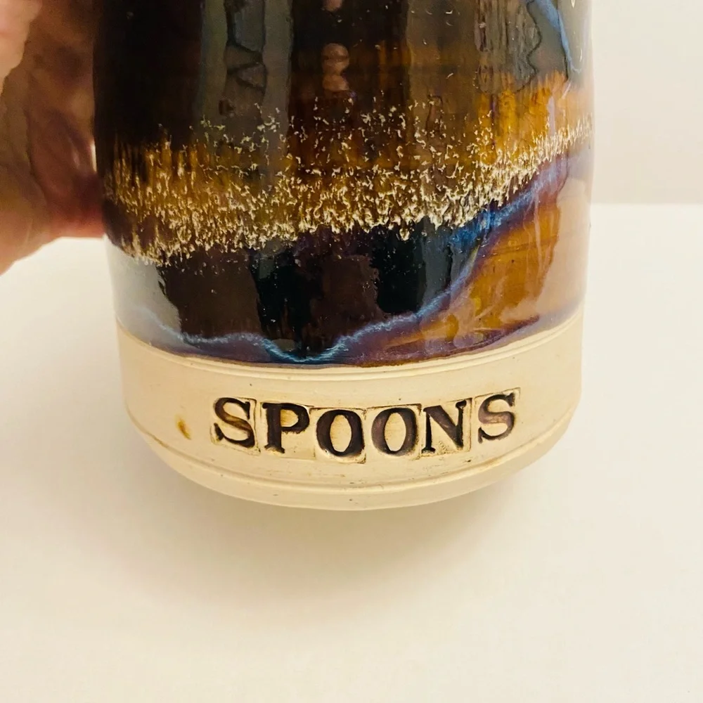 Handcrafted Ceramic Spoon Holder